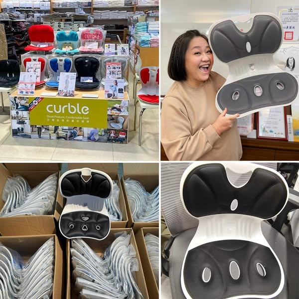 陳美鳯唯一推薦韓國專利設計【量品矯正護腰座椅】糾正不良坐姿，舒緩腰背壓力，全面包裹臀部